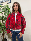 Chaqueta reversible Priyanka roja