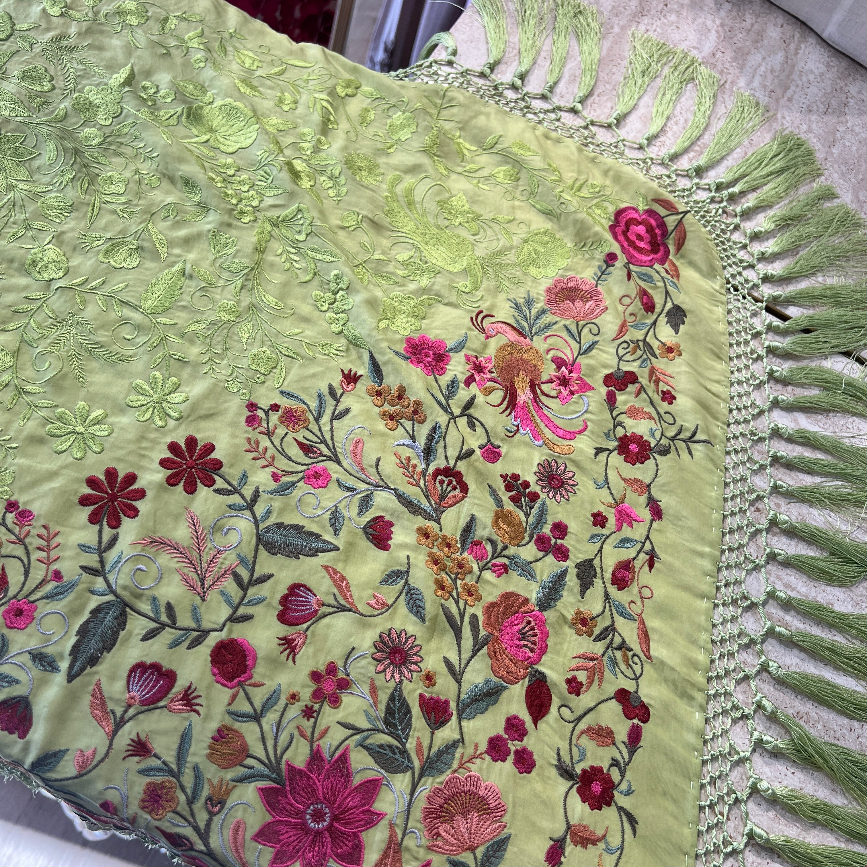 Mantón espejo manzana