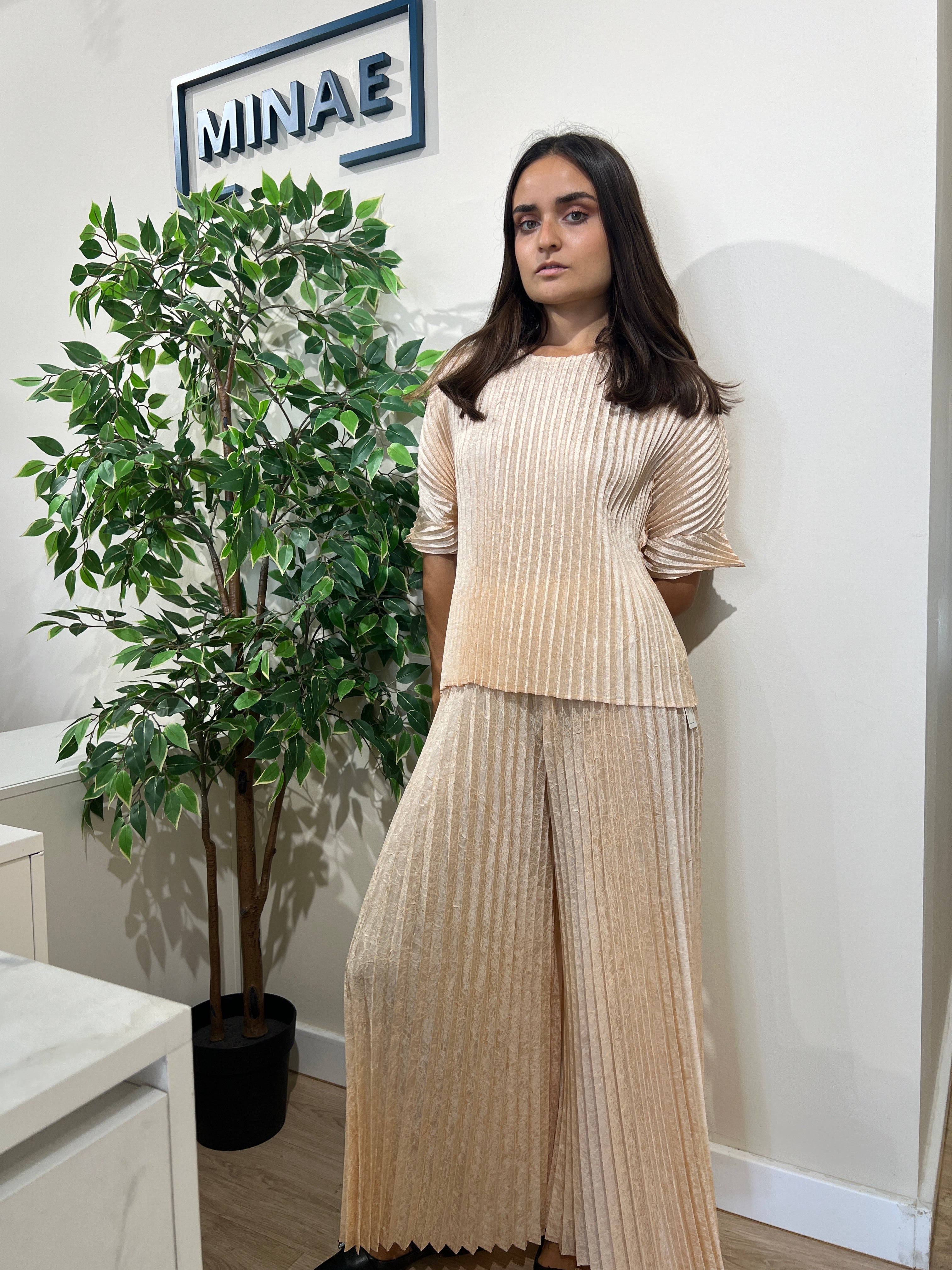 Conjunto Origami beige