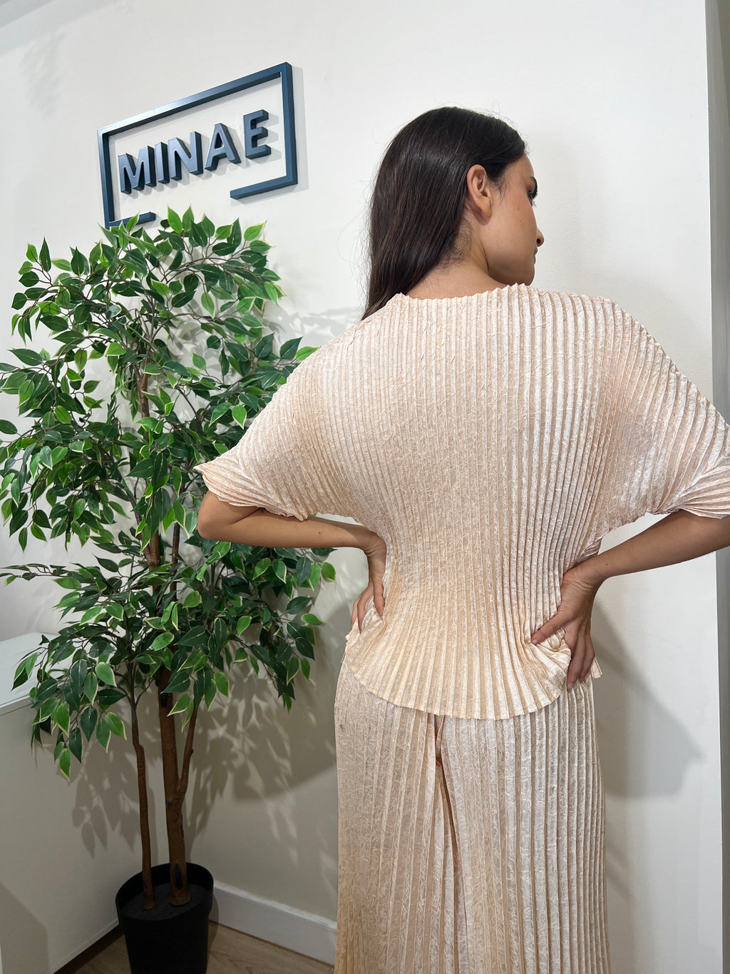 Conjunto Origami beige