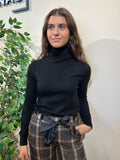 Jersey cuello vuelto negro