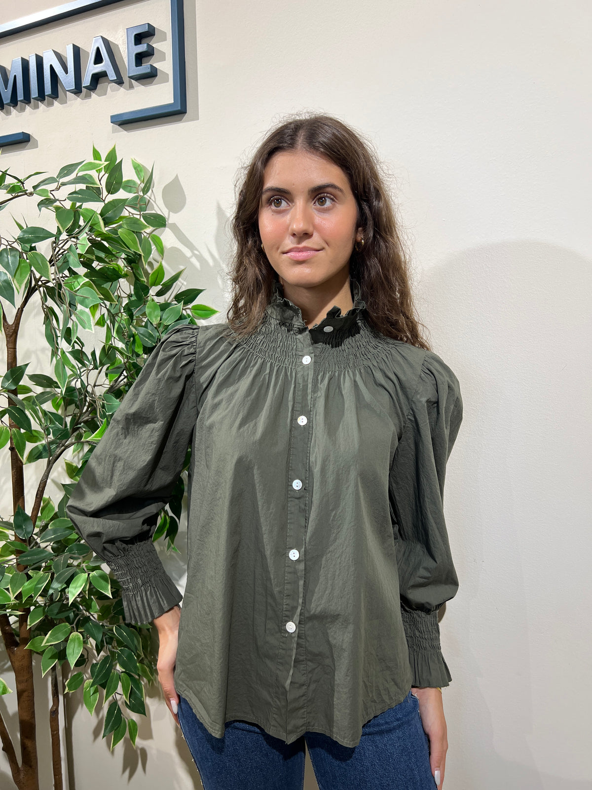 Blusa Amelia caqui