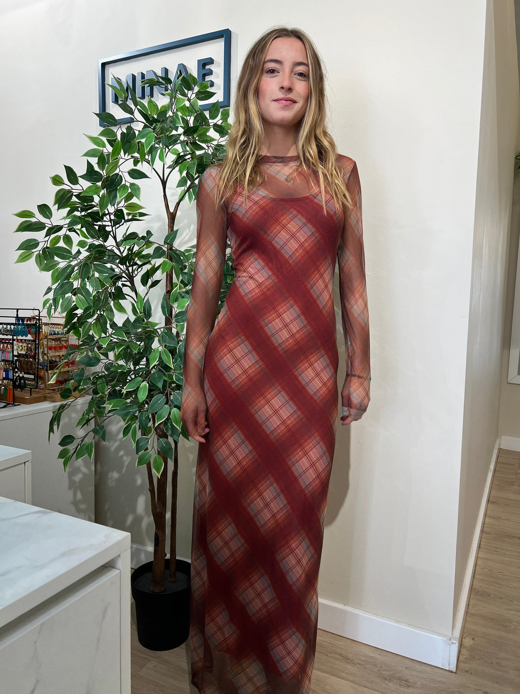 Vestido Hache marrón