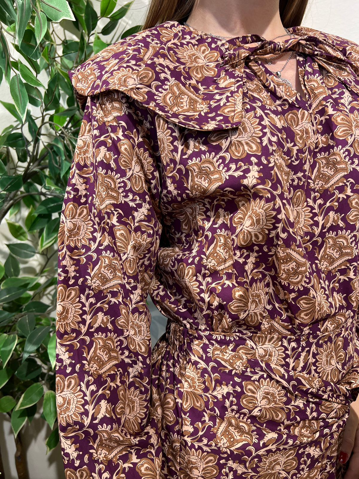 Conjunto Alma morado y marrón