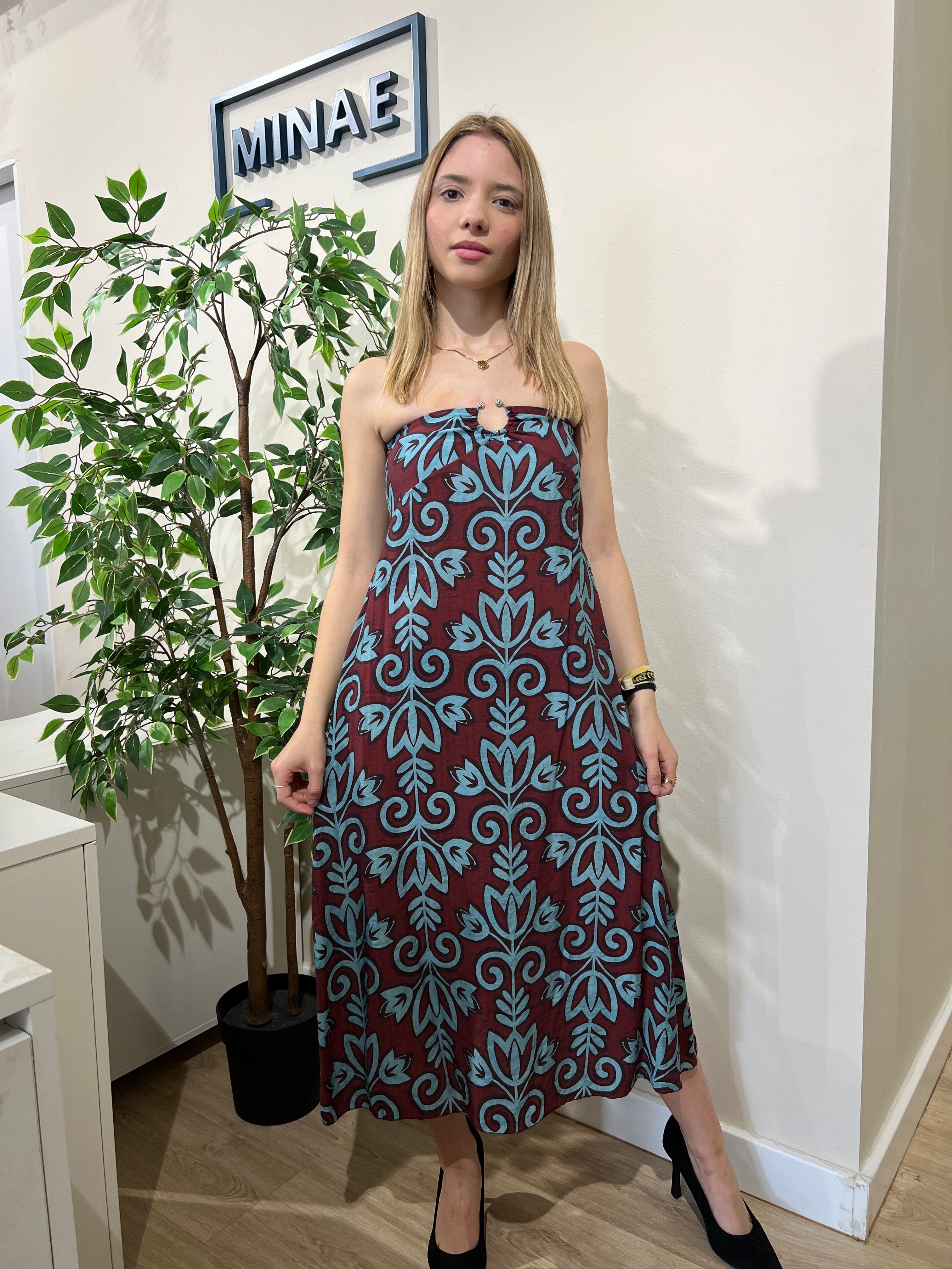 Conjunto Lucía granate