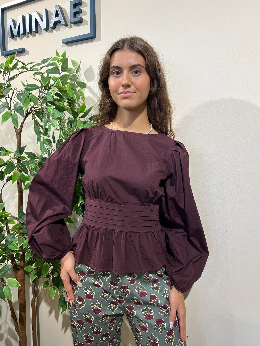Blusa berenjena