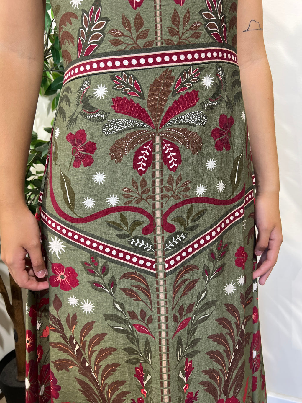 Vestido Anita caqui