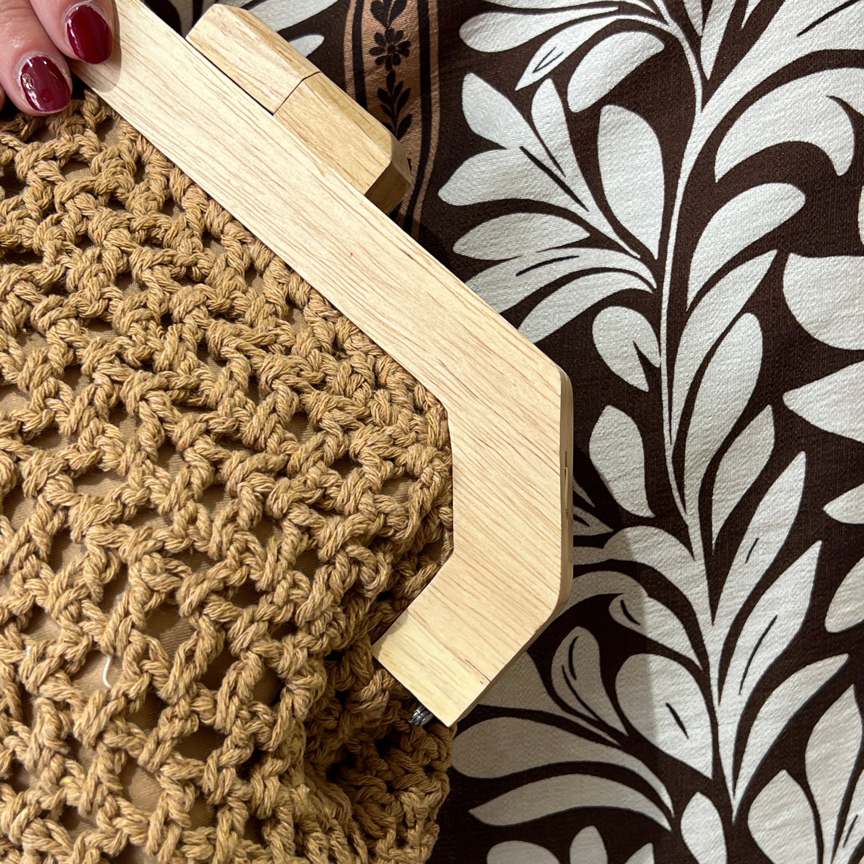Bolso crochet oscuro