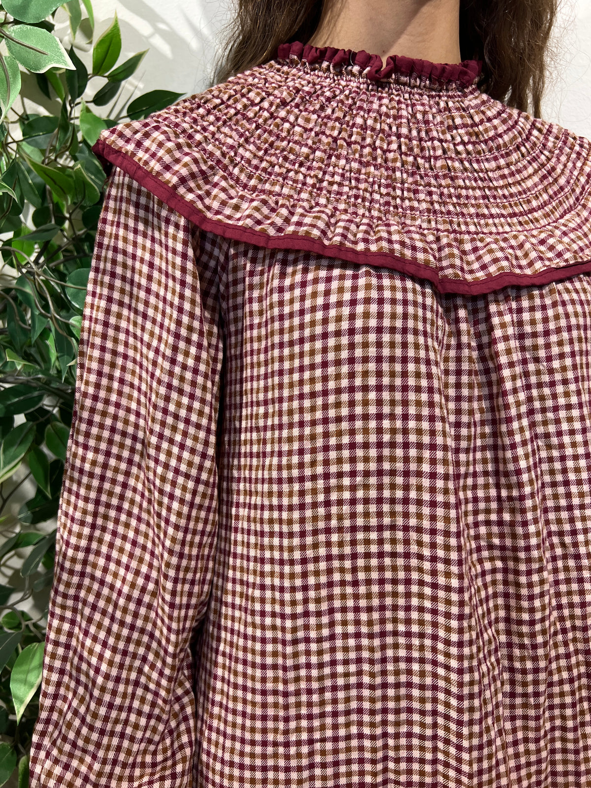 Vestido Ángela granate