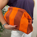 Bolso rayas naranja