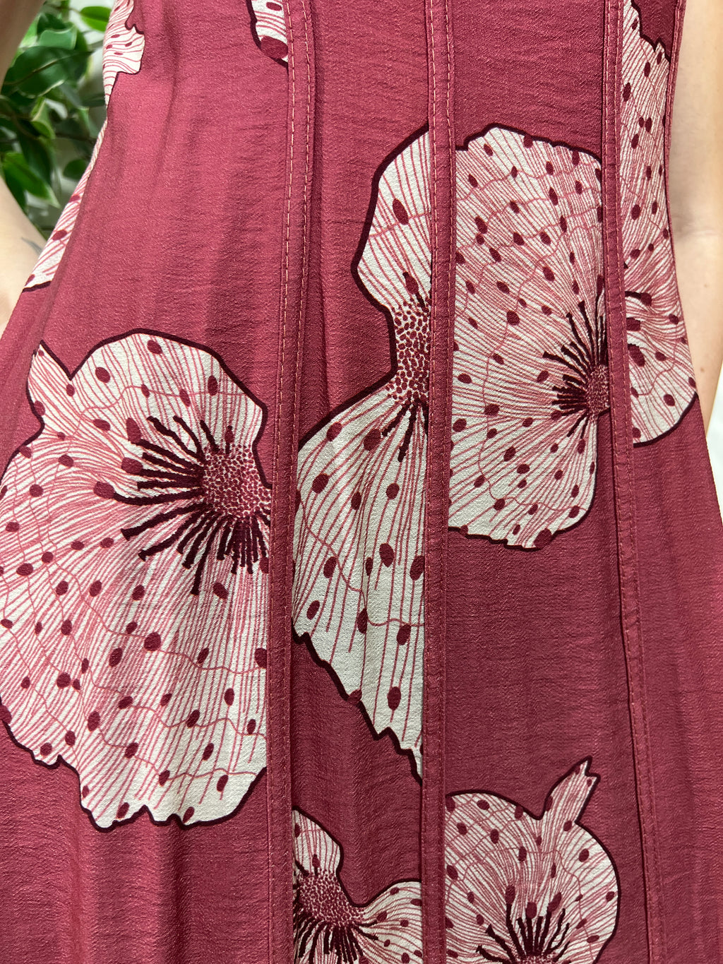 Vestido midi rosa