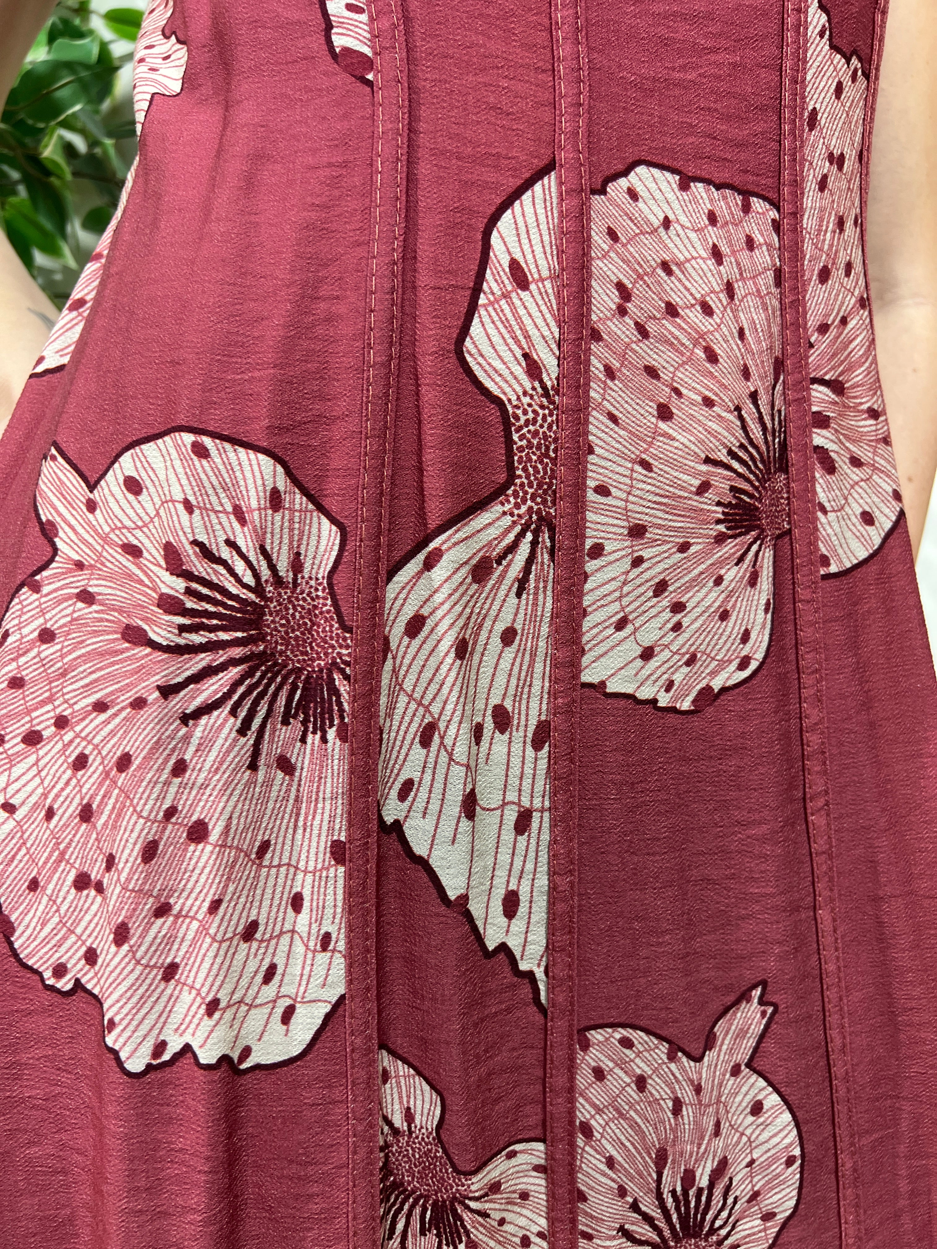 Vestido midi rosa