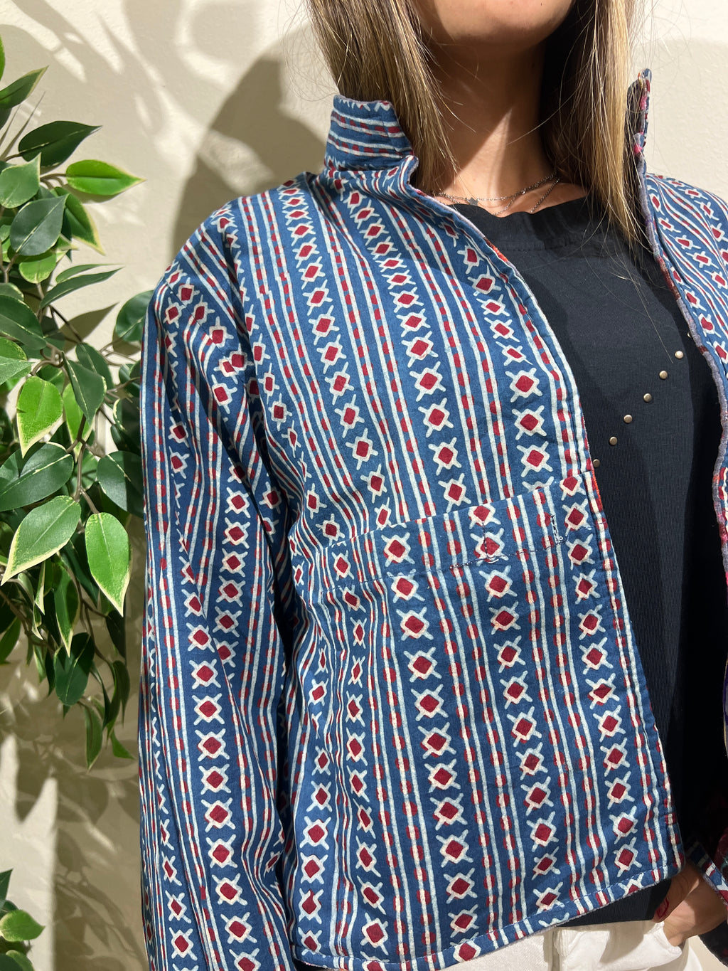 Chaqueta reversible Priyanka gris