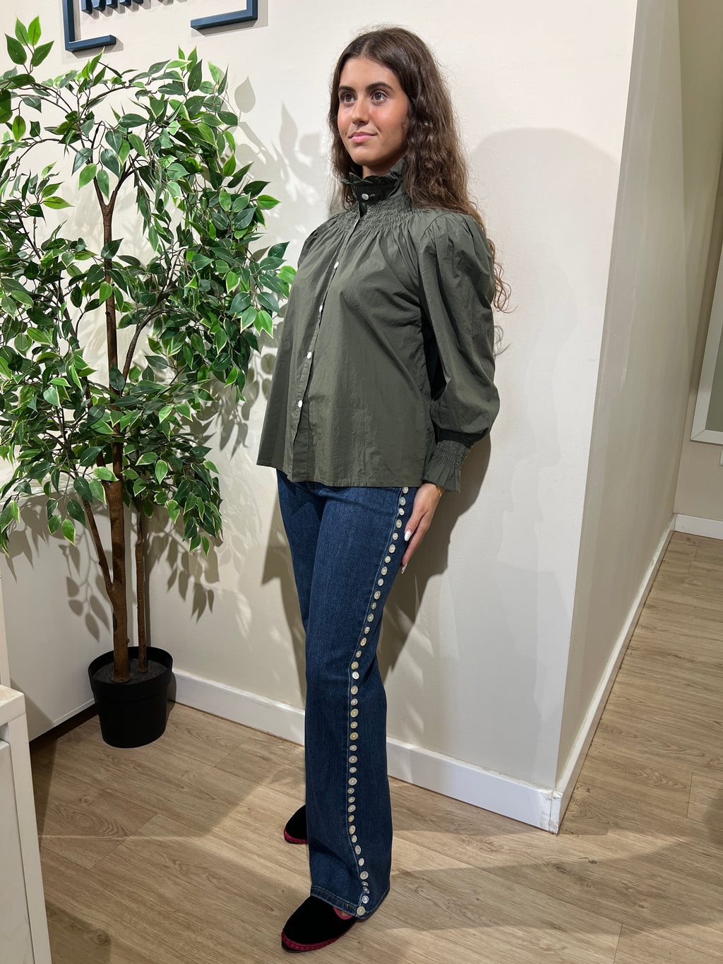 Blusa Amelia caqui