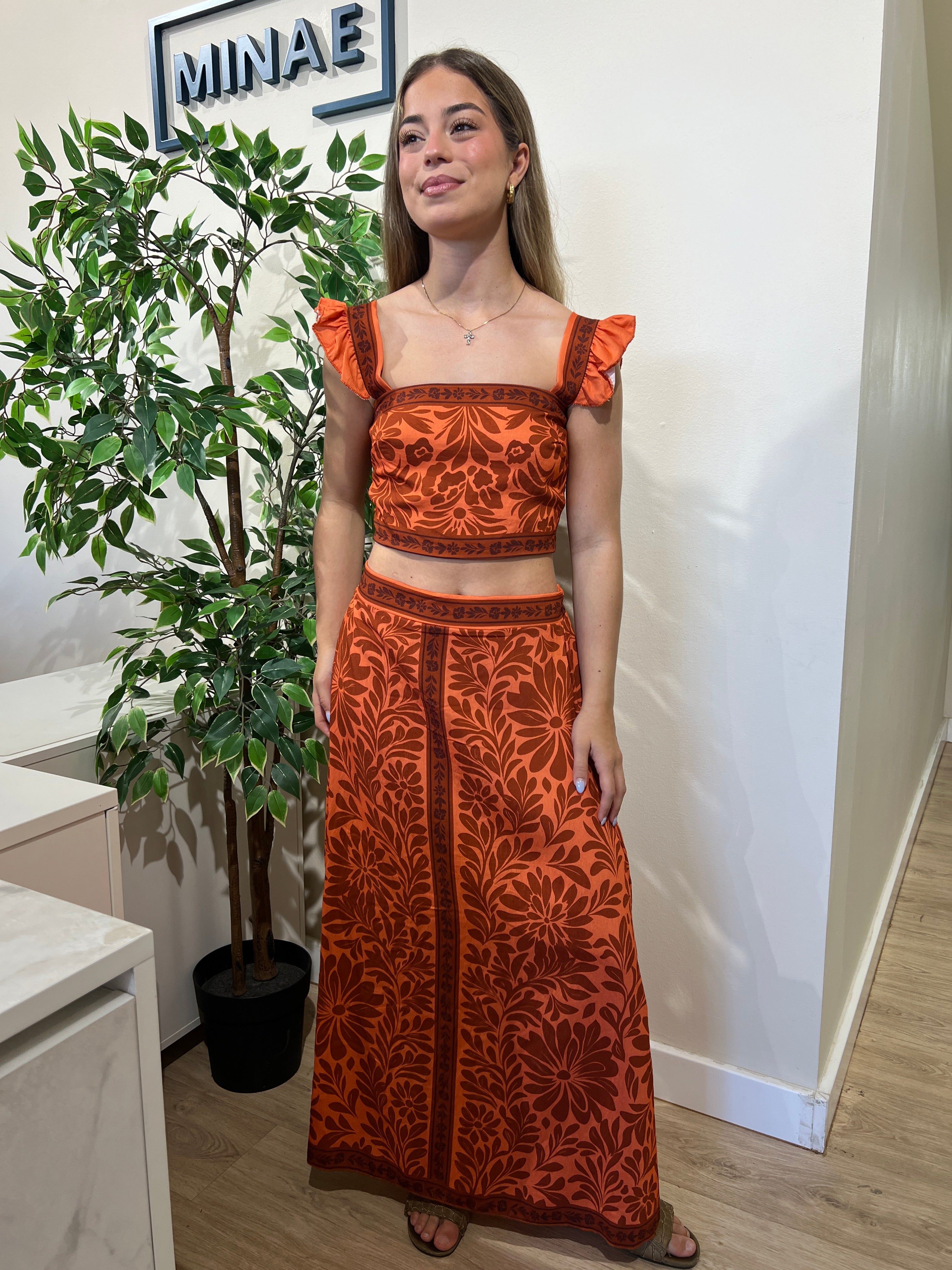 Conjunto Valeria naranja