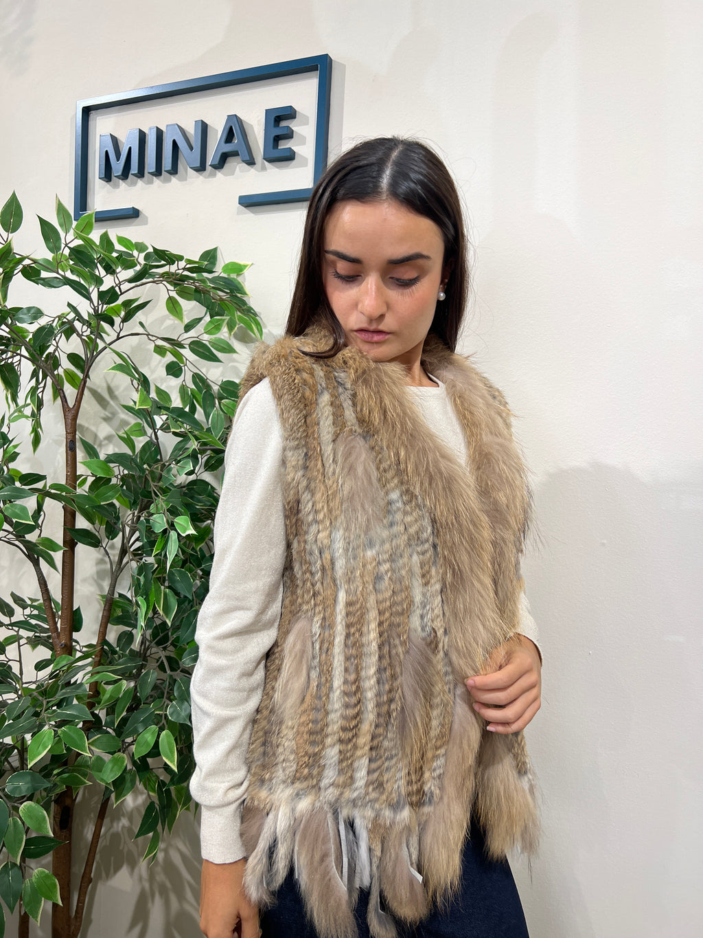 Chaleco Carmela natural