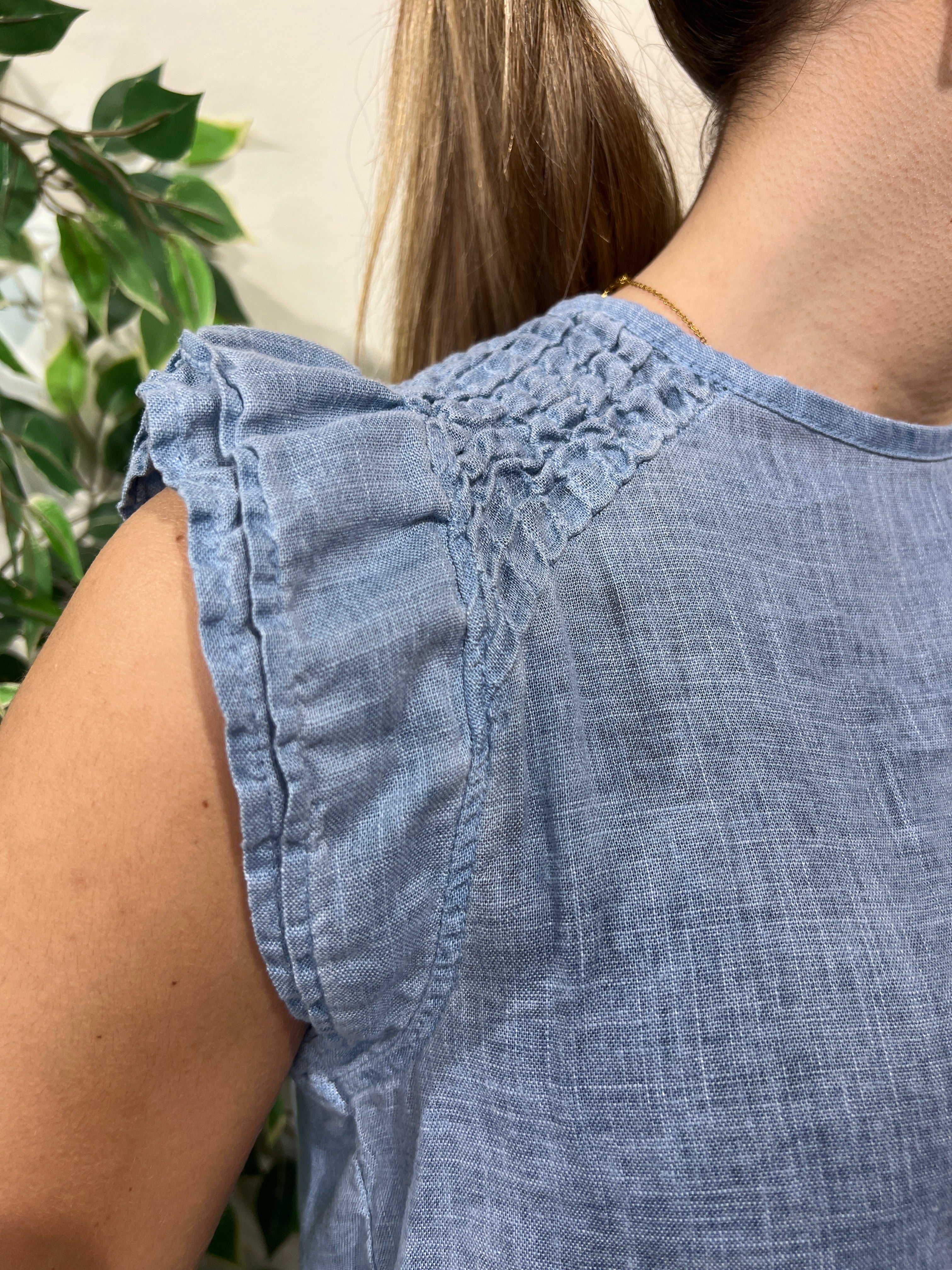 Conjunto lino azul