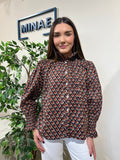 Blusa algodón negra