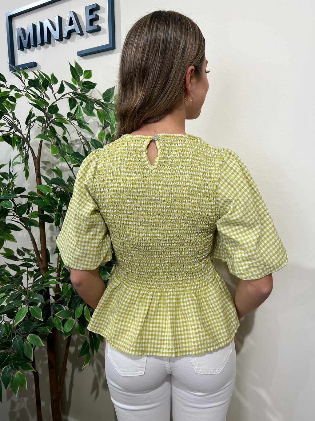 Blusa vichy lima