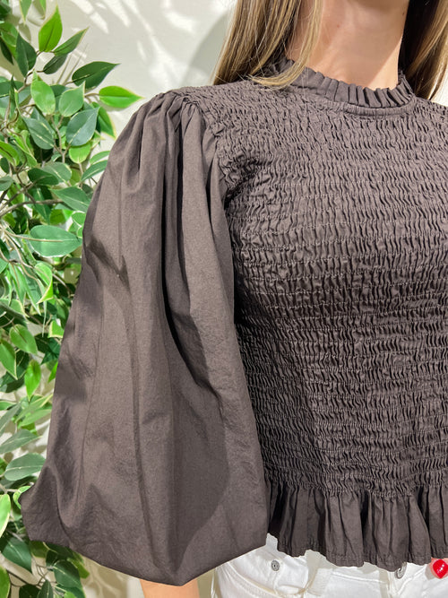 Blusa Camila marrón