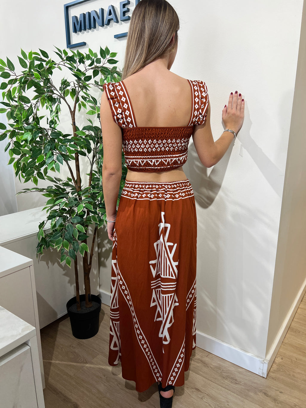 Conjunto Valeria teja