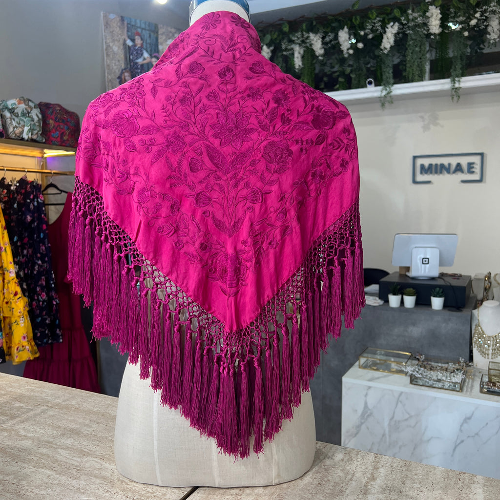 Mantón espejo buganvilla