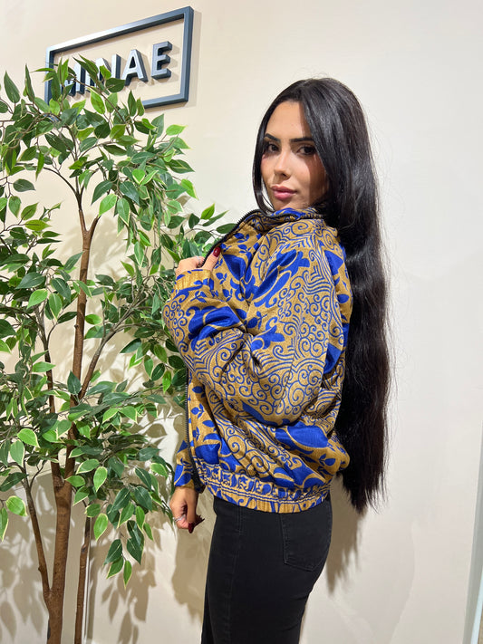 Chaqueta reversible azul