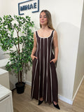 Vestido Anne marrón