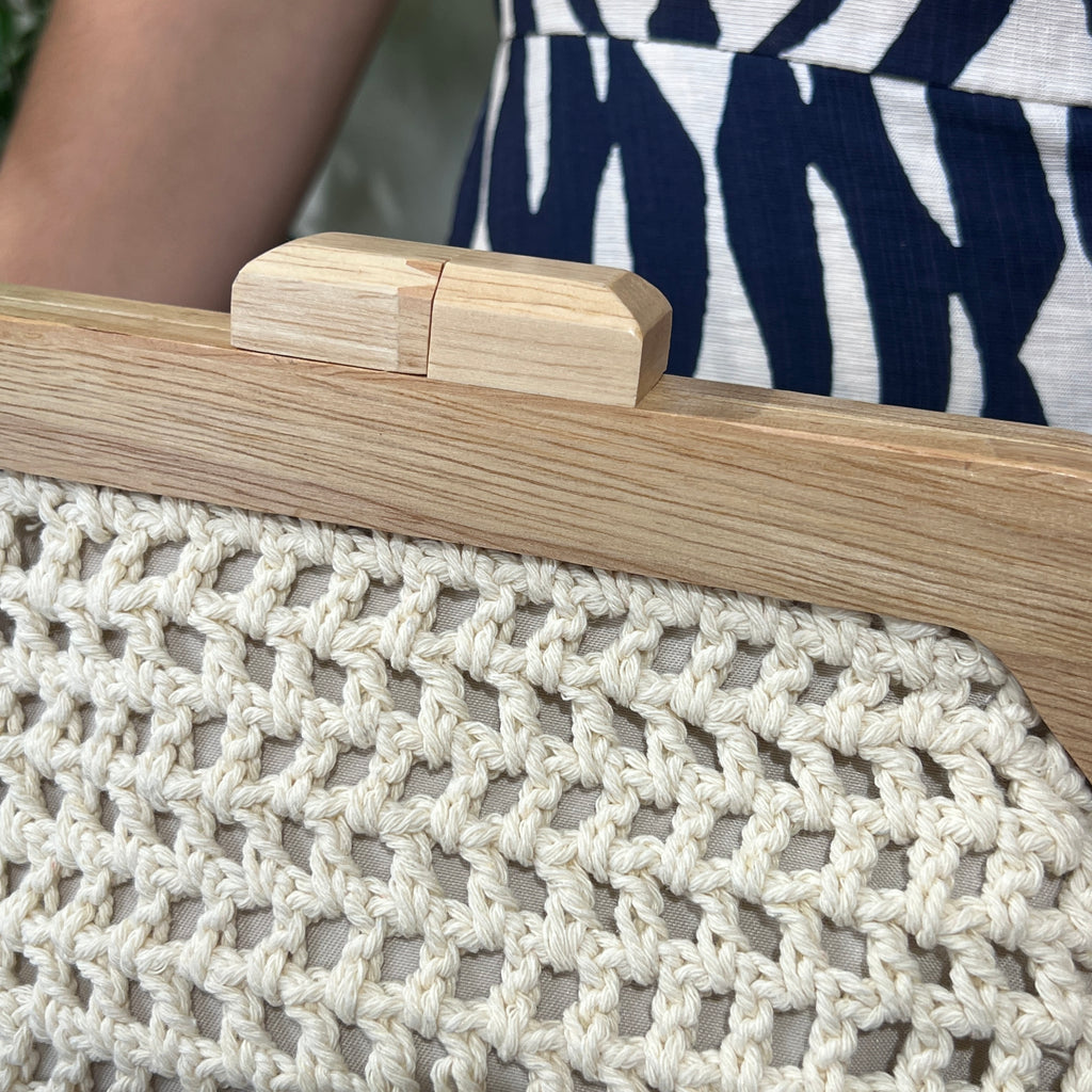 Bolso crochet claro