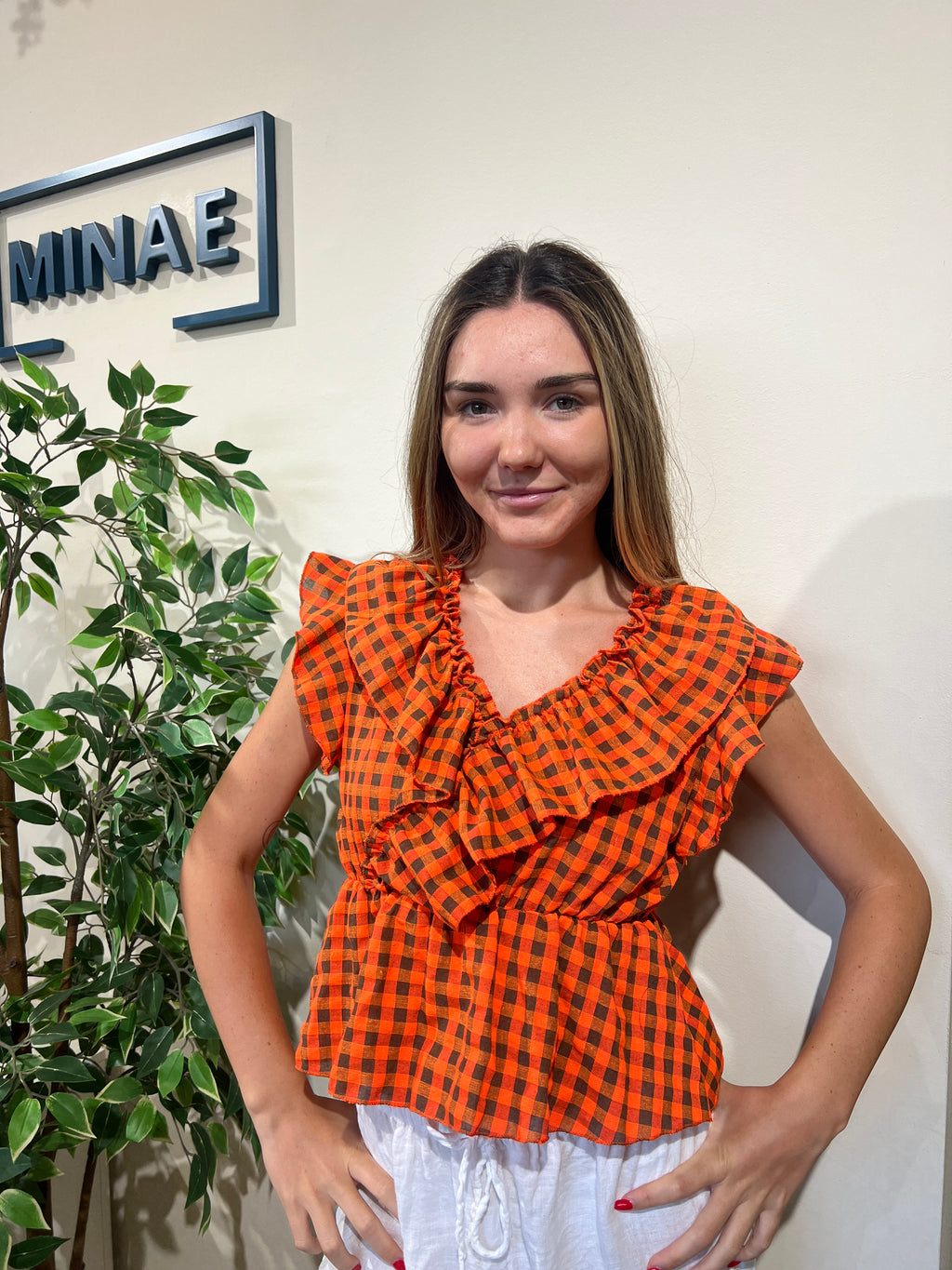 Blusa Mallorca naranja