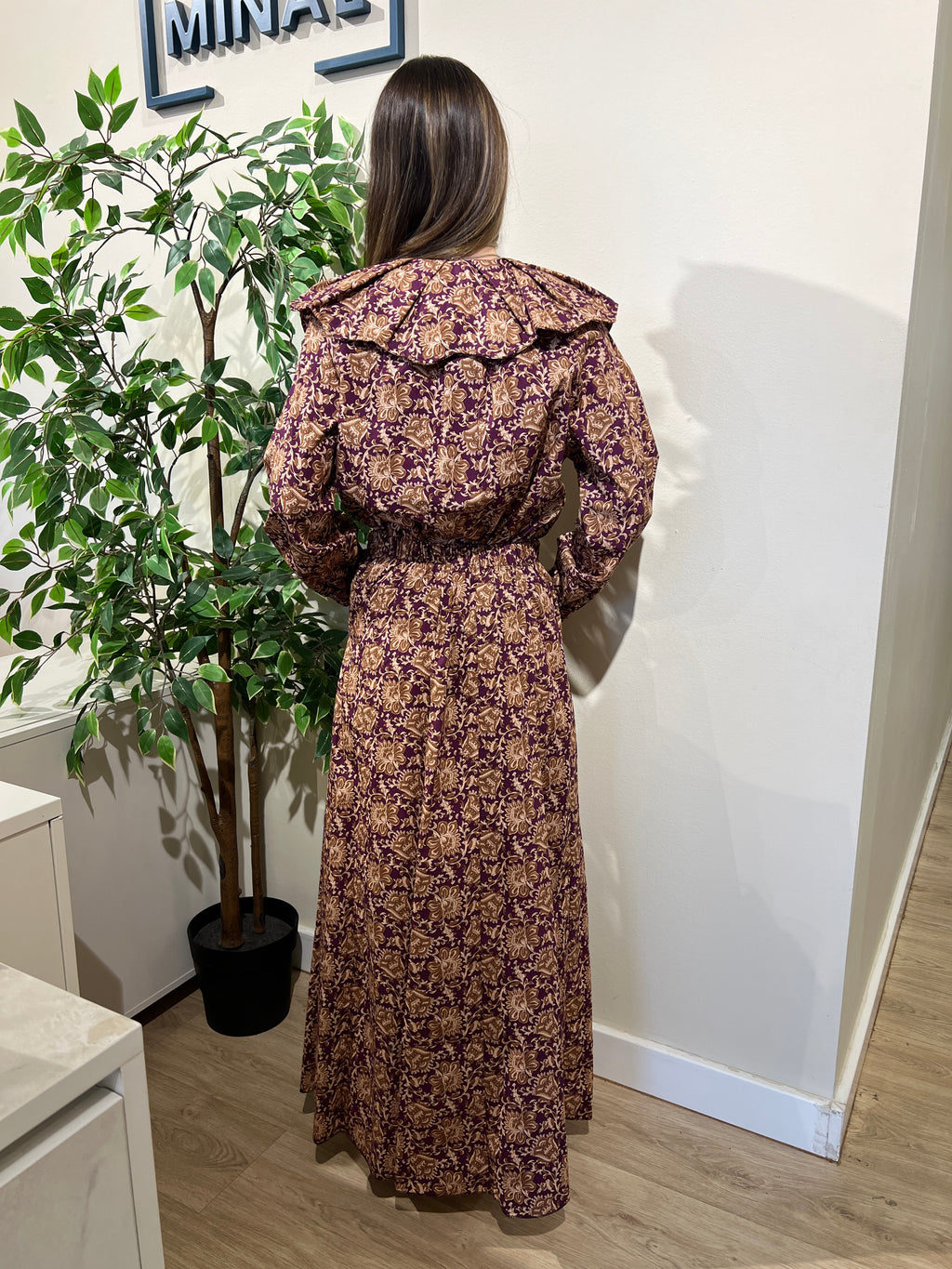 Conjunto Alma morado y marrón
