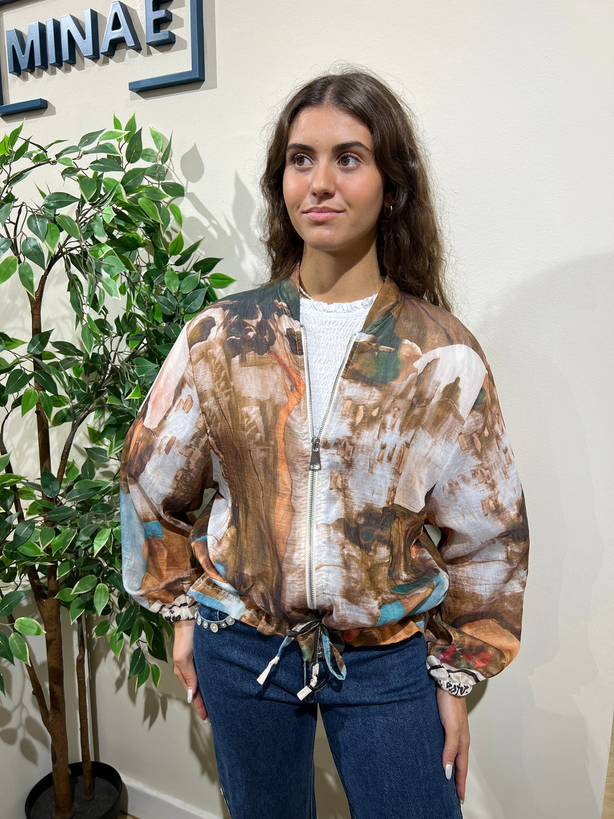 Chaqueta bomber fina