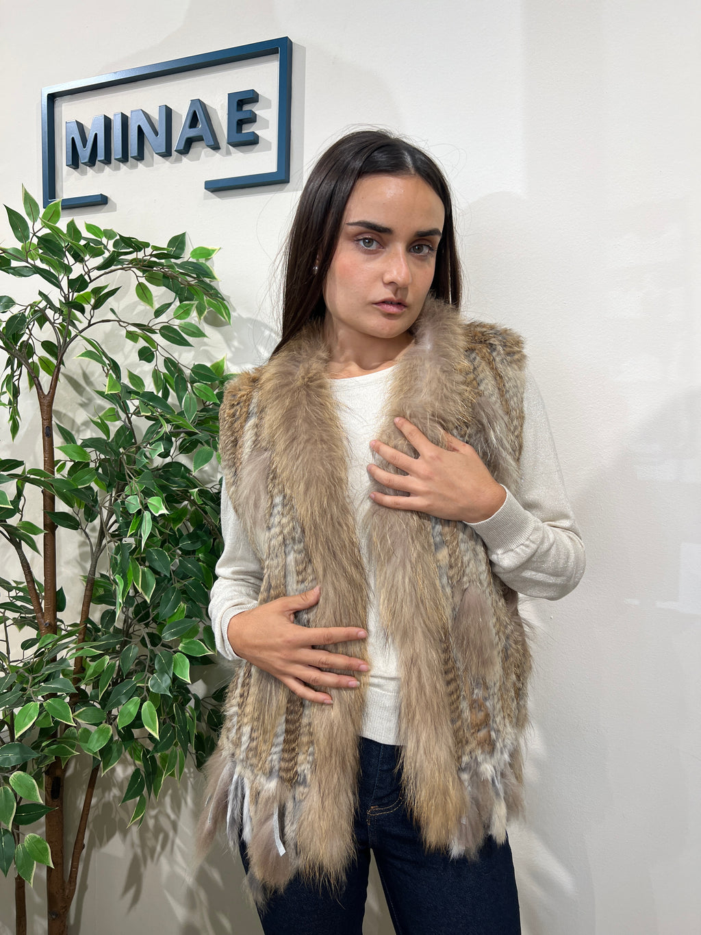 Chaleco Carmela natural