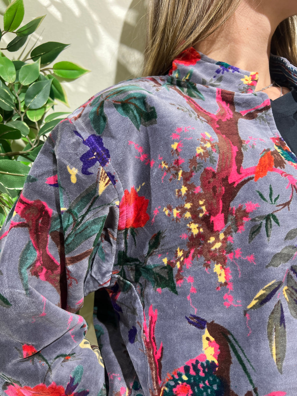 Chaqueta reversible Priyanka gris