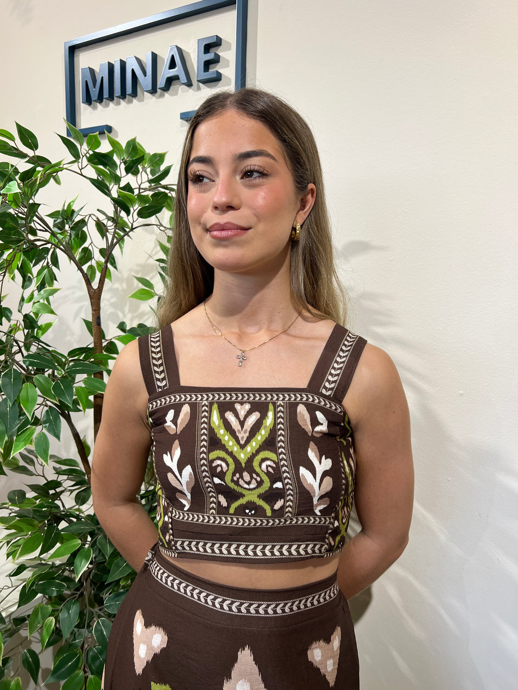Conjunto Valentina marrón
