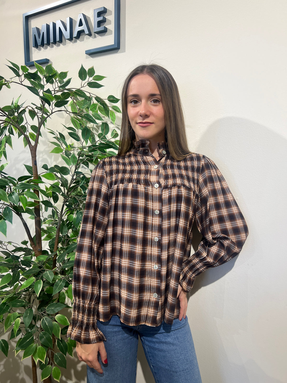 Blusa Katie marrón