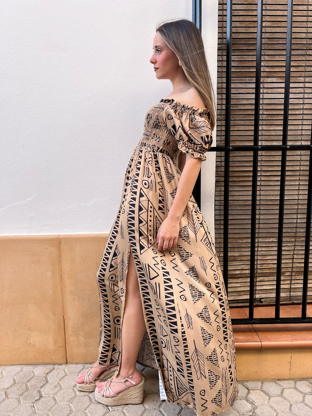 Vestido Minerva camel