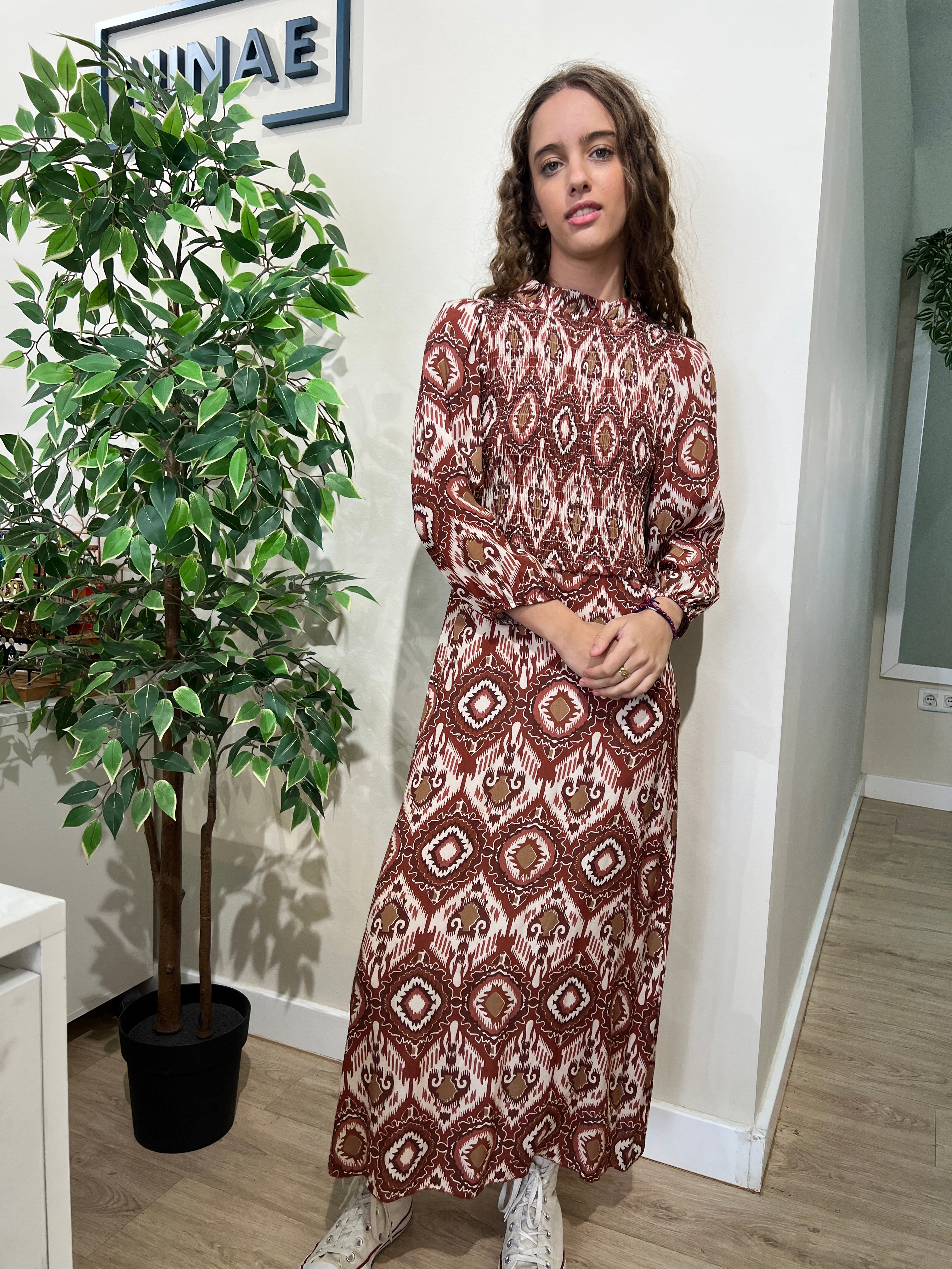 Vestido Delhi estampado