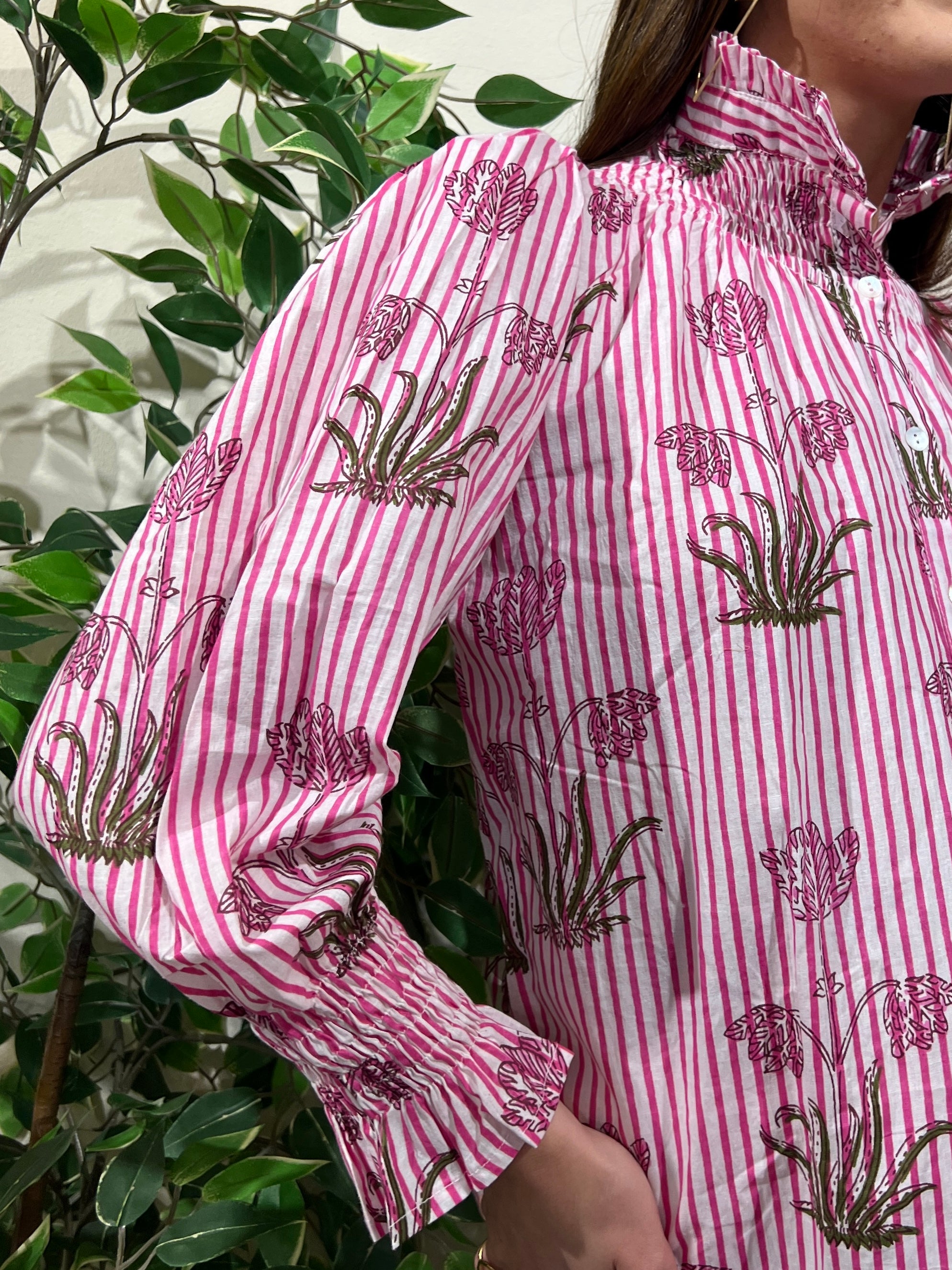 Blusa algodón rayas