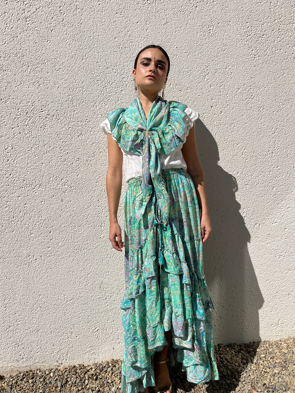 Conjunto Rocío verde oro