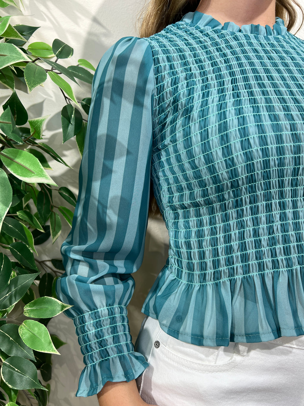 Camiseta Merienne rayas azules