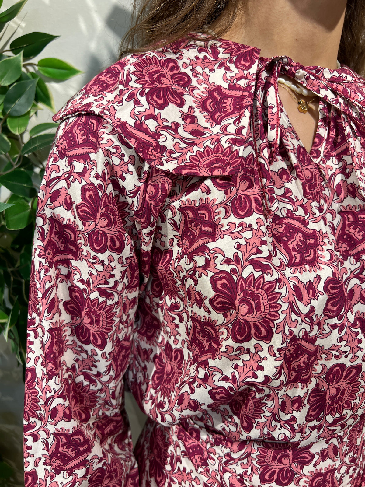 Conjunto Alma blanco y rosa
