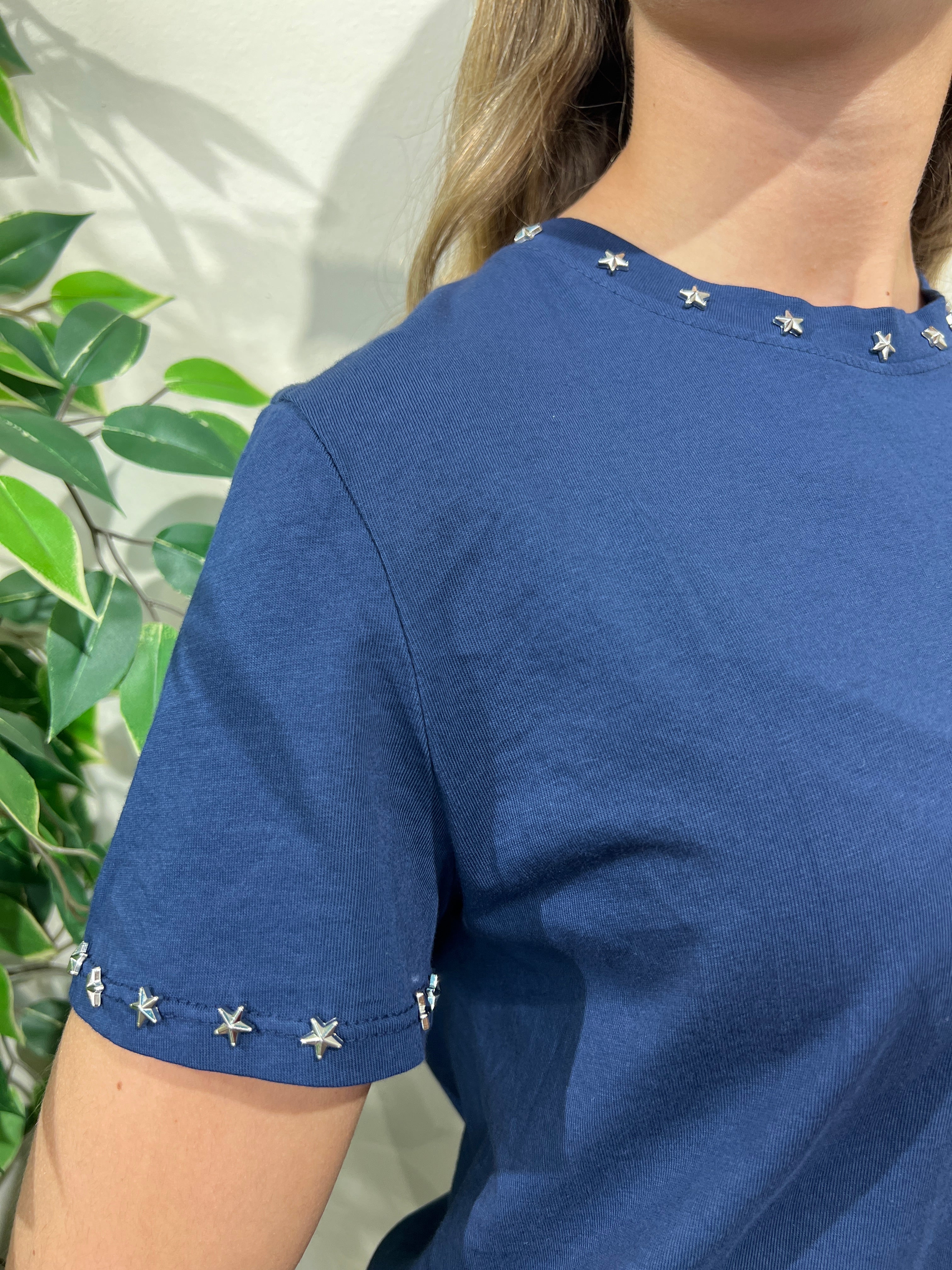 Camiseta estrellas azul