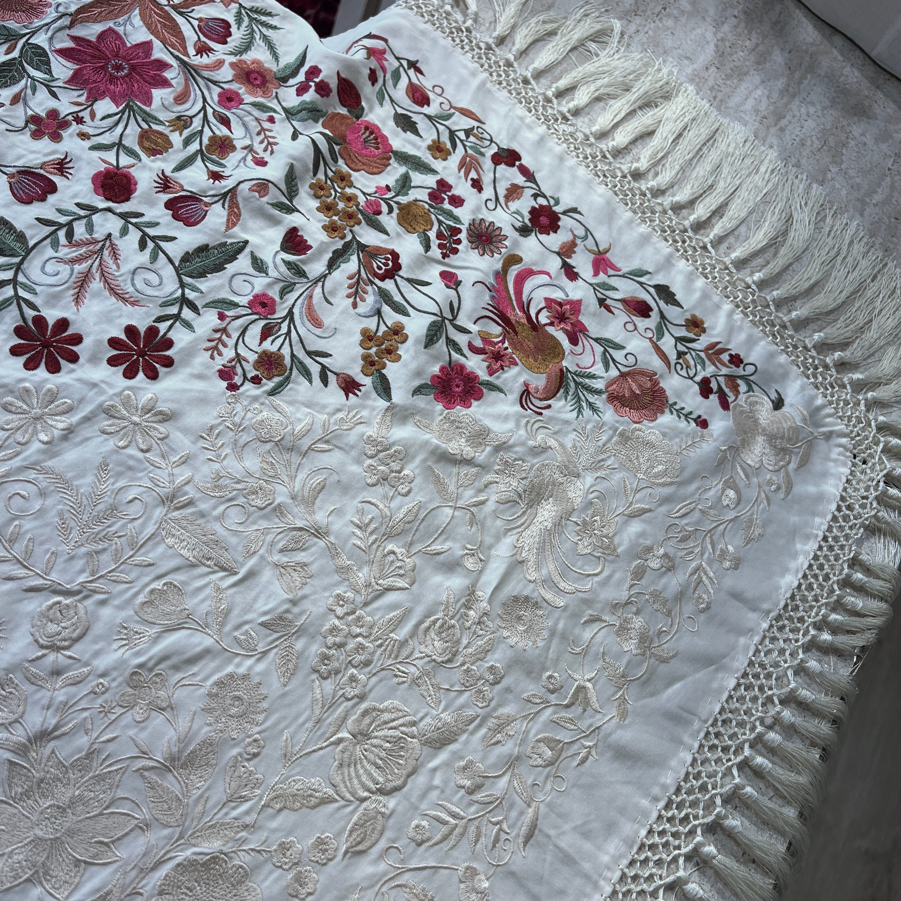 Mantón espejo caña