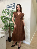 Vestido Noelia marrón