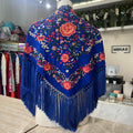 Mantón Candela eléctrico con coral