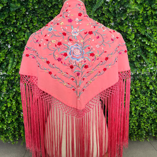 Mantón Liviana salmón