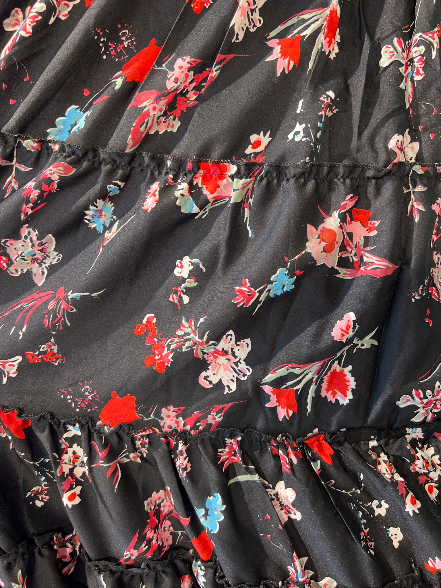 Conjunto Rocío negro con rojo