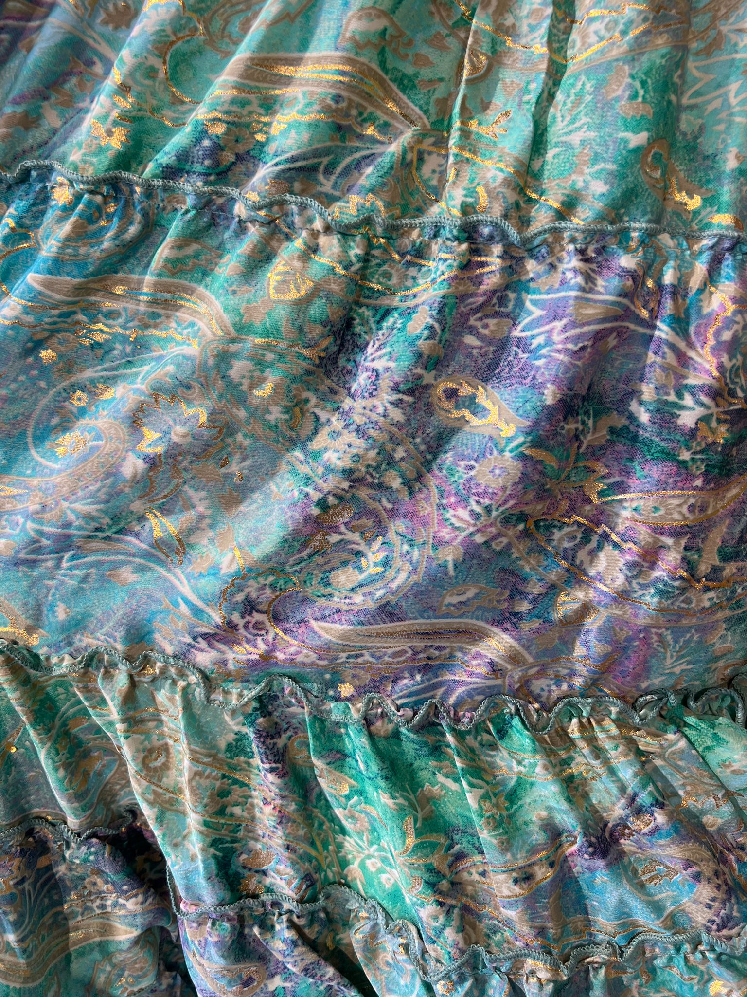 Conjunto Rocío verde oro