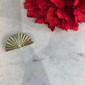 Broche abanico liso